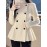 Women'S Elegant High Neck Long Sleeve Sweater - Winter Coat-like Top with Button Front, Stretchy Fabric, Long Sleeve Pullover for Fall/Winter, Everyday & Formal Outfits - Women'S Sweater, Sweater, Fall Fashion, Office Wear, Stylish Knitwear